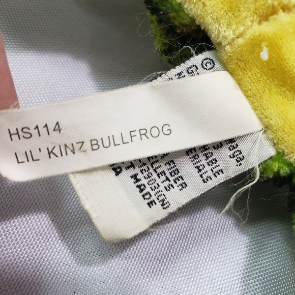 Ganz Webkinz Lil Kinz Bullfrog Plush Beanbag Stuffed Toy HS114 No Code 6.5 Inch - Picture 6 of 7